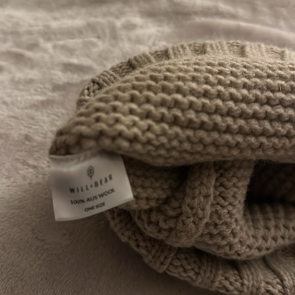 Will + Bear 100% Australian Wool - Tasman “Fawn” Soft Wool Beanie BNWT - Picture 8 of 10